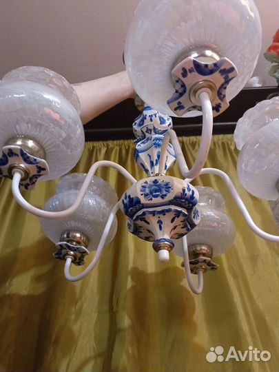 Люстра гжель