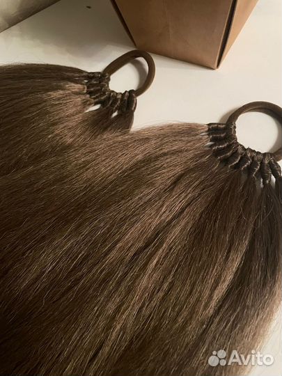 Накладной хвост шиньон из термоволокна