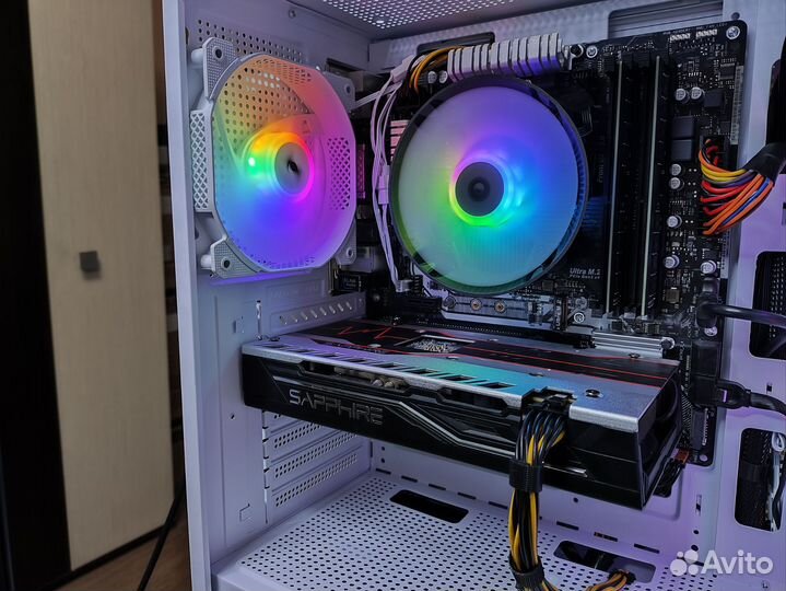 Для игр и учёбы Ryzen5 2600+ RX570 8Gb+2X8Gb