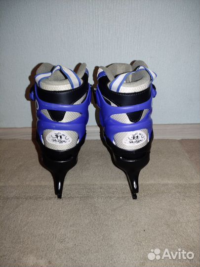 Коньки раздвижные ледовые детские. Размер 26-29