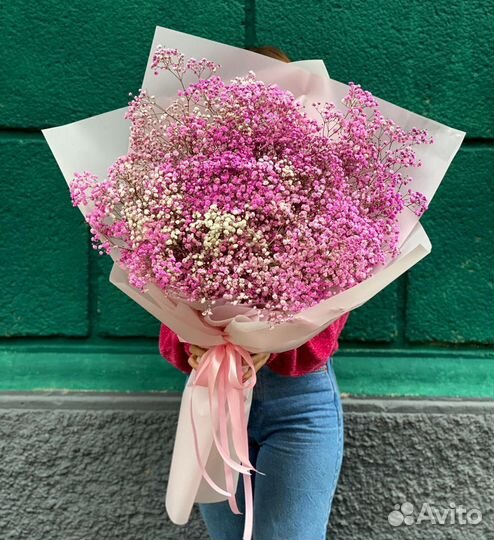 WOW-Букеты из Гипсофилы. Цветы. Доставка