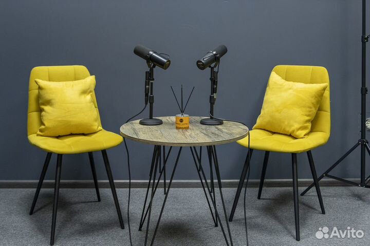 Студия для съемки подкастов, видео, reels