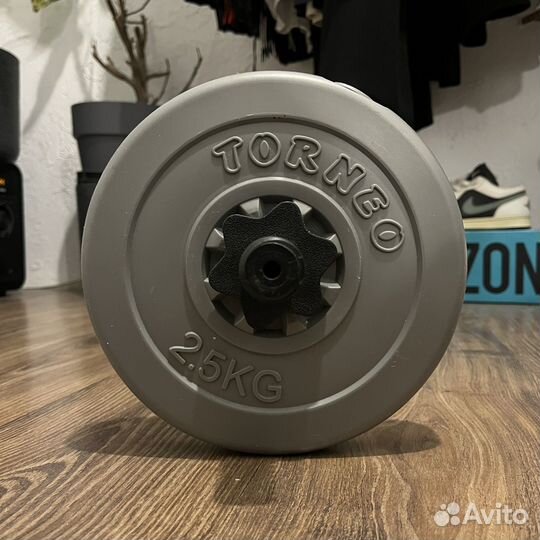 Гантеля torneo 5.5кг