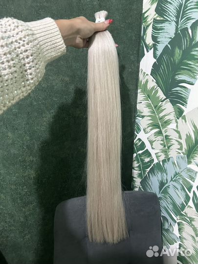 Волосы для наращивания 70 см блонд