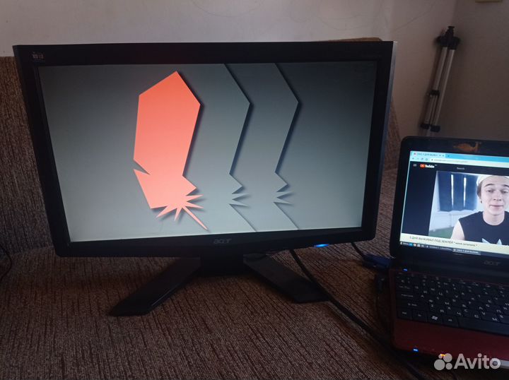 Ноутбук с дополнительным монитором