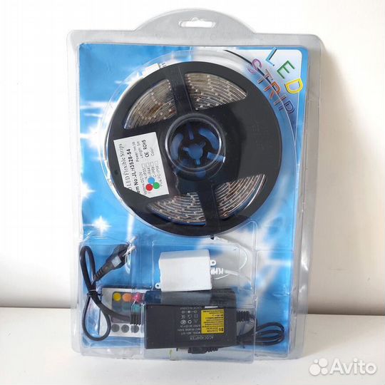 Готовый комплект светодиодная лента на пульте, 5м