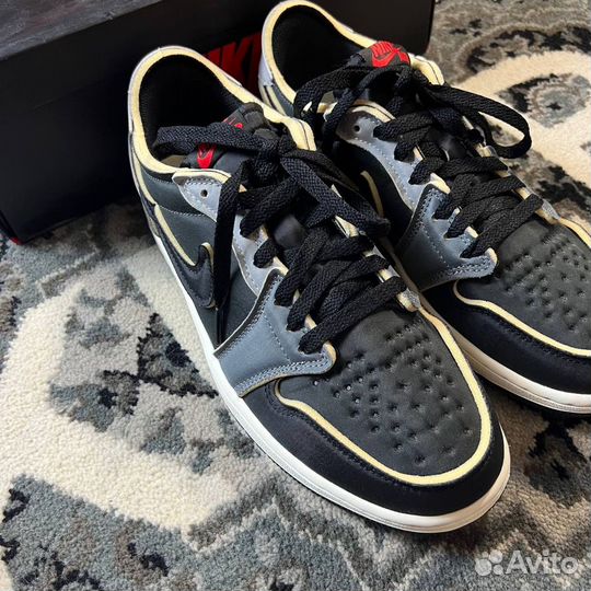 Кроссовки Jordan 1 Low OG EX Black Smoke Grey