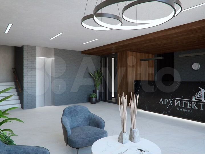 2-к. апартаменты, 43 м², 6/6 эт.