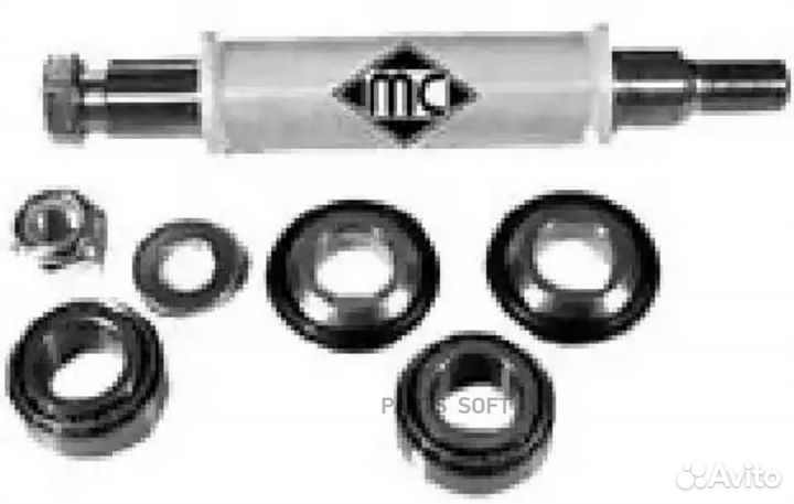 Metalcaucho 02920 Ремкомплект зад балки fiat punto