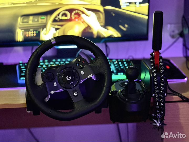 Игровой руль Logitech G920 с коробкой передач