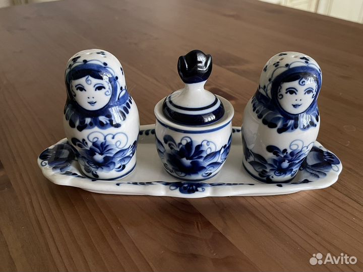 Набор для специй Гжель