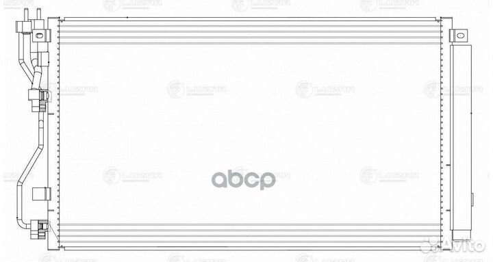 Радиатор кондиц. с ресивером для а/м Kia Optima