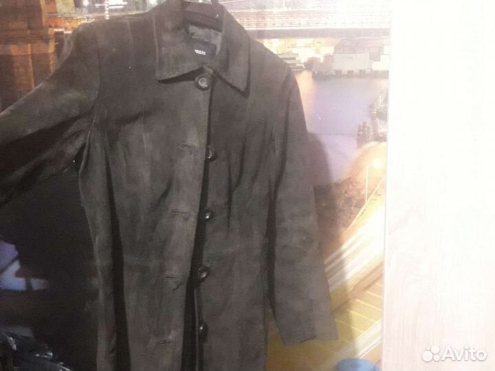 Плащ замша
