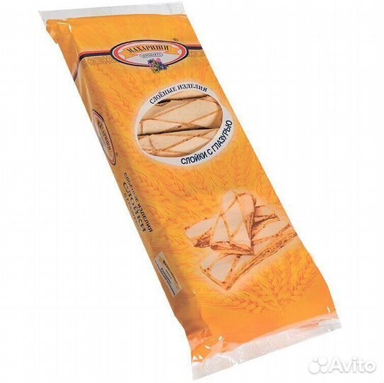 Печенье Крекеры: слойки махариши с глазурью 150г