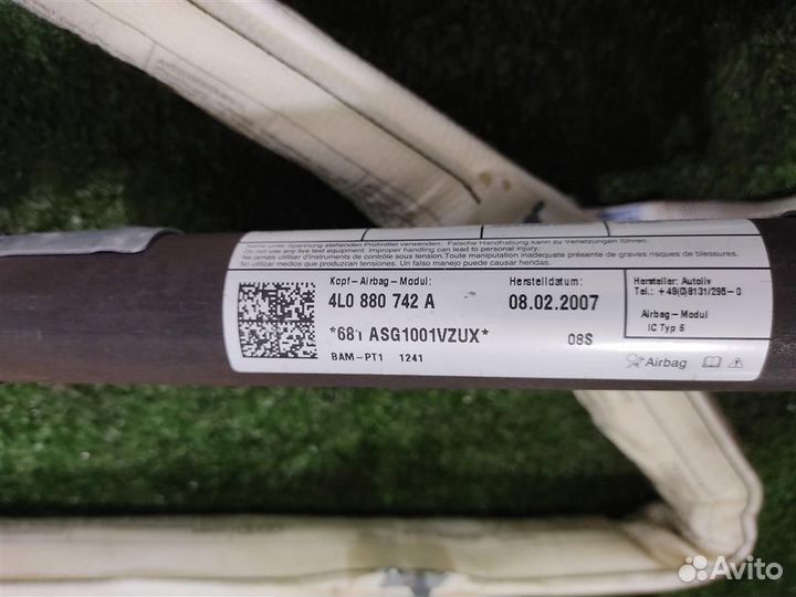 Подушка безопасности (шторка) правая Audi Q7 (4LB