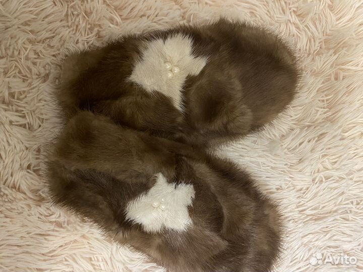 Варежки женские норковые