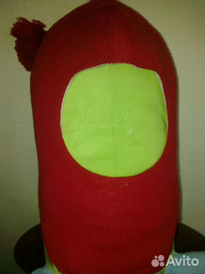 Шапка-шлем зимняя Skiki красный