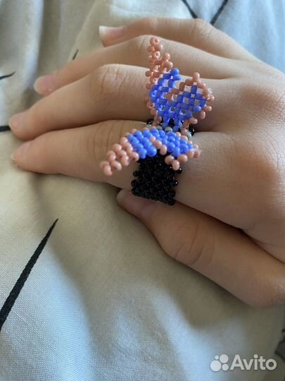 Кольцо из бисера