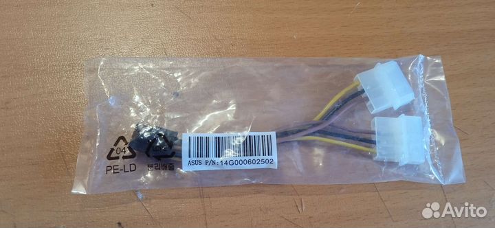 Новый переходник 2molex на питание видеокарты