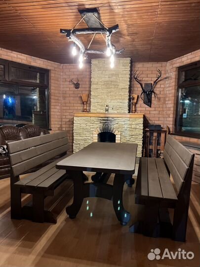 Беседка с камином 