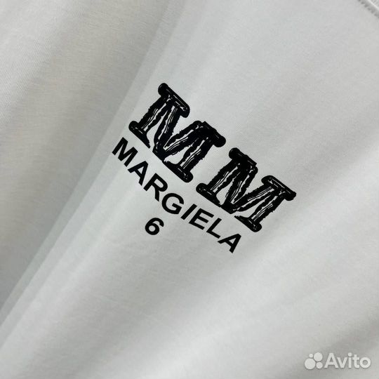 Футболка белая Maison Margiela MM6 оверсайз (хит)