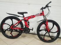 Велосипед с литыми дисками Красный новый