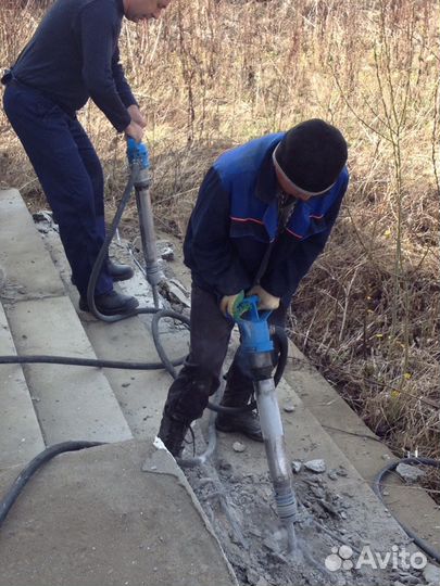 Аренда компрессора с молотками, Продувка, Опрес