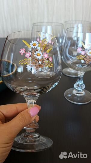 Бокалы (фужеры) богемия винтажные Германия