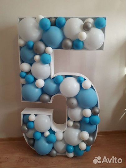 Объемная цифра 8 и 0 на день рождение
