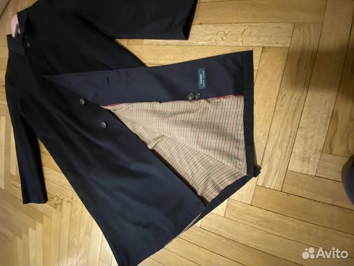 Черный мужской плащ Ralpf Lauren 48 размер