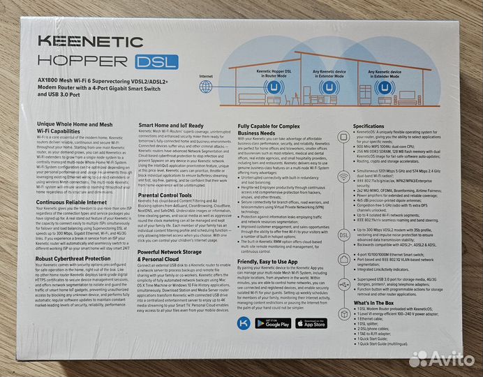 Keenetic Hopper DSL KN-3610 новый