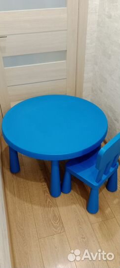 Стол и стул IKEA маммут