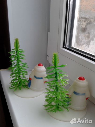 Композиция Дед Мороз с елкой и зайцем