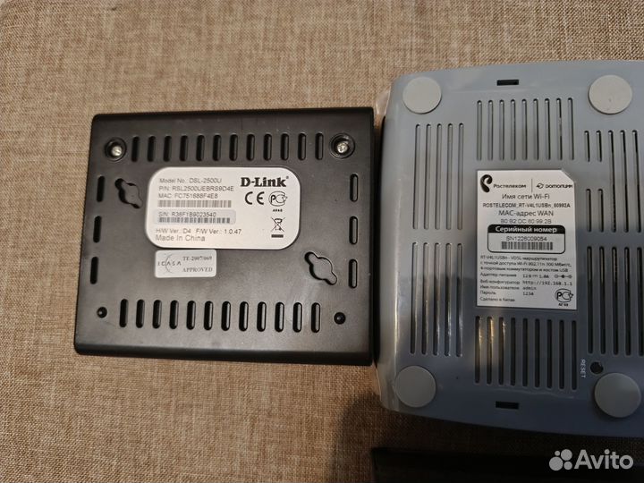 Wi-Fi роутеры D-Link, adsl2+, Ростелеком