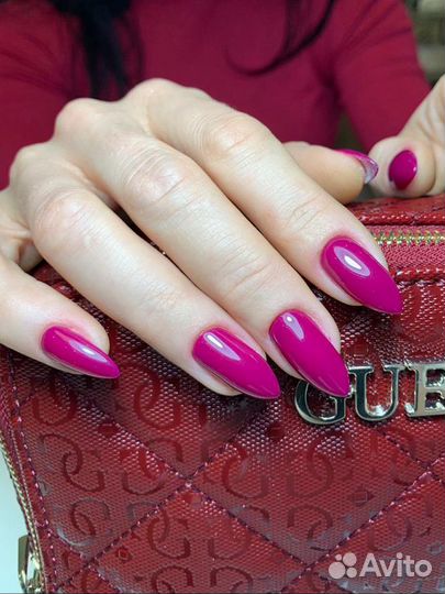 Наращивание, укрепление,покрытие ногтей гель лаком