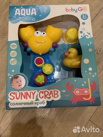 Игрушка для ванной солнечный краб