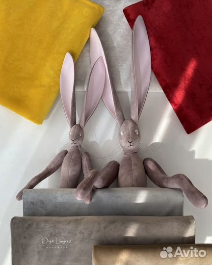 Интерьерные зайцы (1 метр и 75 см) ручной работы