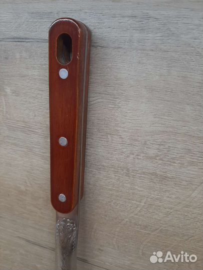 Шумовка Половник с деревянной ручкой 45см