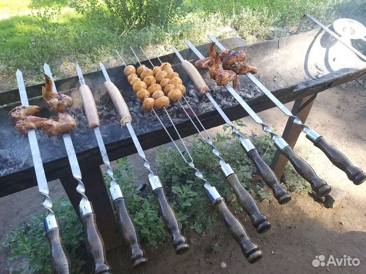 Шампура из нержавейки (не гнутся)