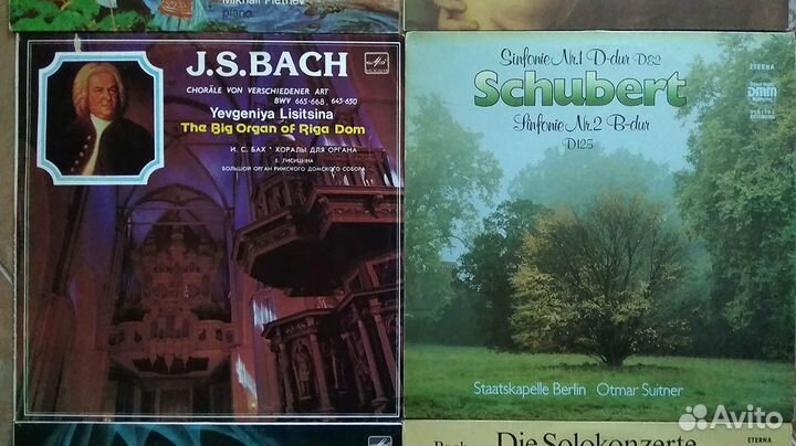 4 LP винил СССР: П.И.Чайковский, И.С.Бах