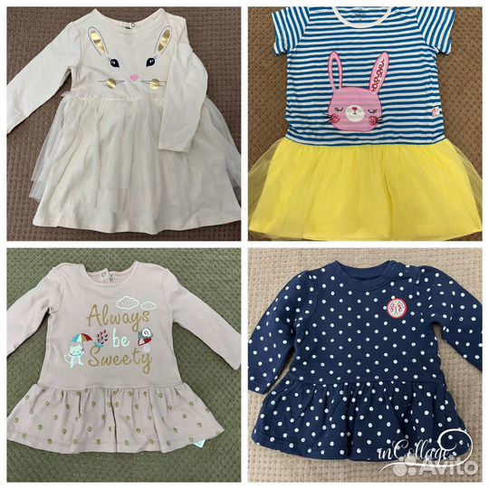 Одежда для девочки (23шт) 1-2 года