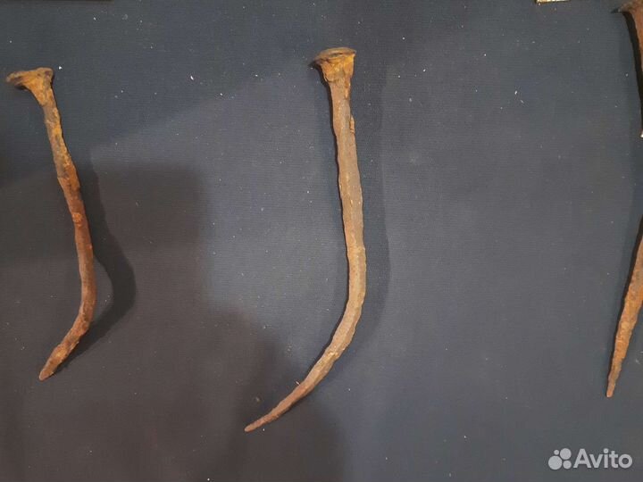 Старинные кованные гвозди 19 век