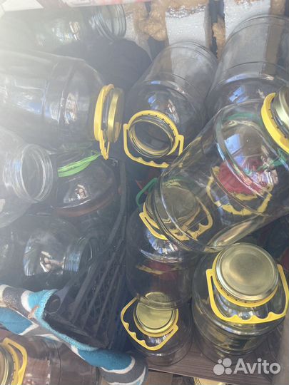 Банки 3 литра с крышкой ручкой