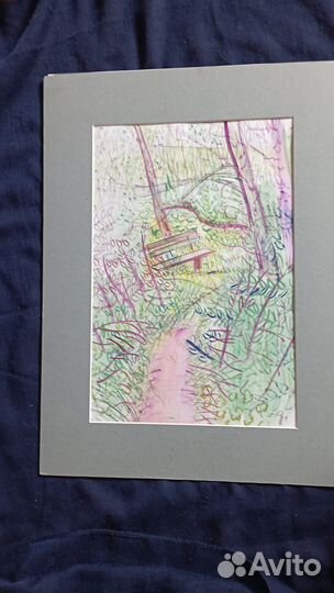 Скамейка. На березовой горке