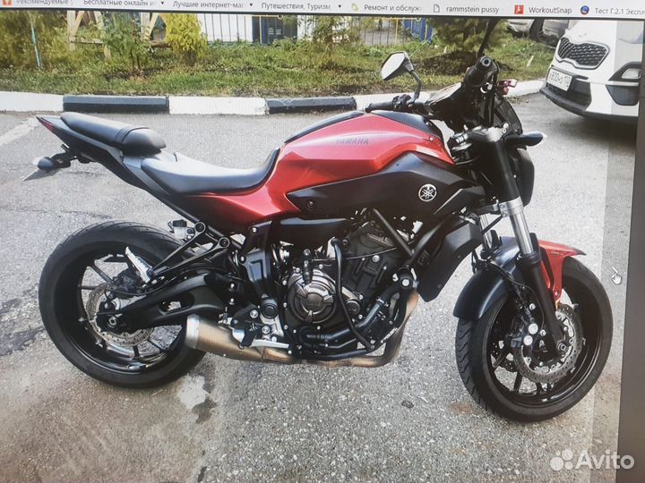 Продается мотоцикл ямаха (yamaha) мт 07 A