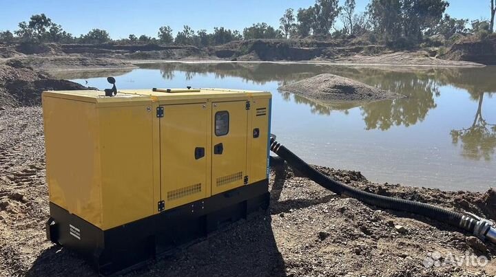 Аренда мощной мотопомпы Atlas copco