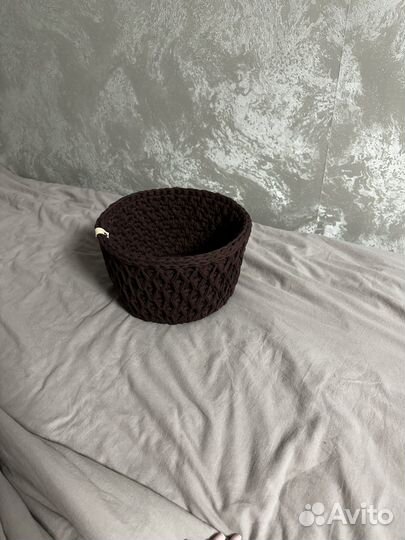 Корзина вязаная