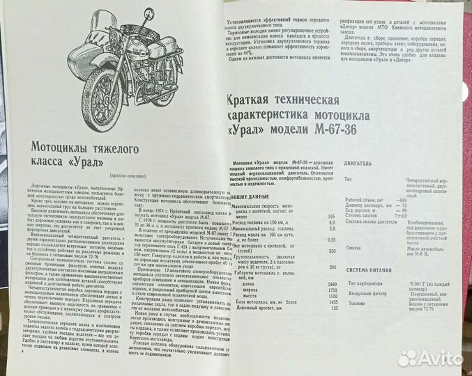 Каталог запчастей мотоцикла Урал М-67-36