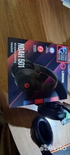 Наушники lorgar Noah 501 + Bluetooth адаптер