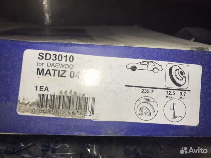 Тормозной диск матиз